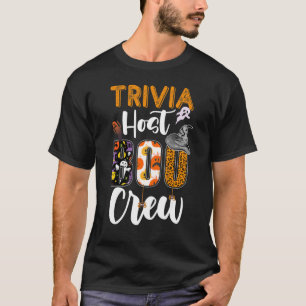 Trivia Host Boo Crew Ghost Funny Halloween Matchin T Shirt