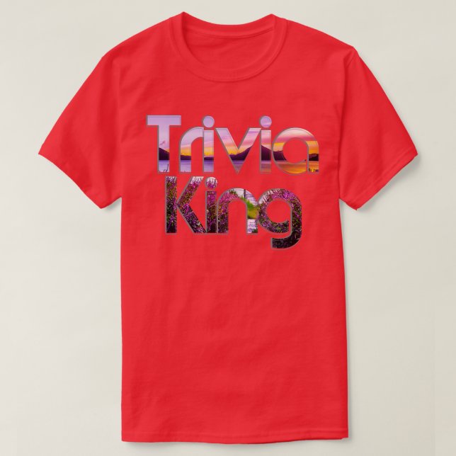 Trivia Kung T Shirt (Design framsida)