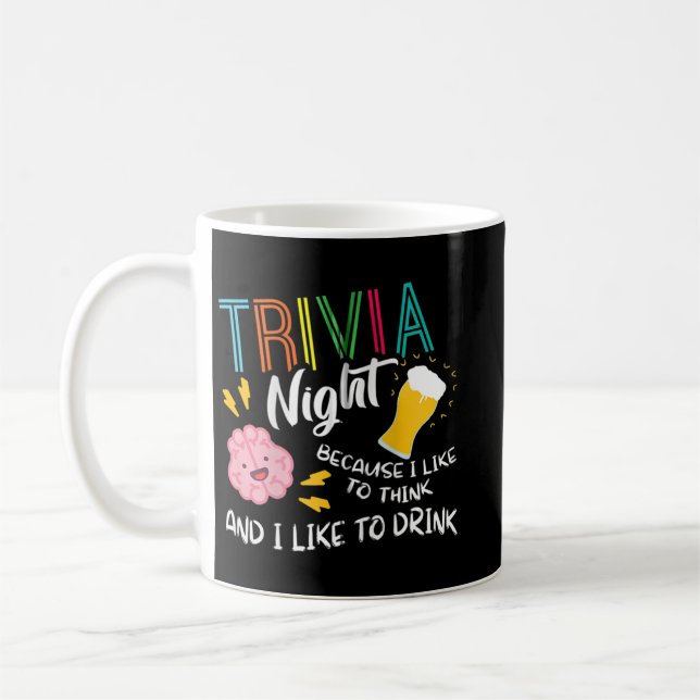 Trivia Natt jag gillar Tänka som jag vill dricka T Kaffemugg (Vänster)