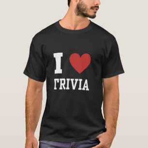 Trivia Night Facts Quiz Älskare Kärlek Heart Coola T Shirt