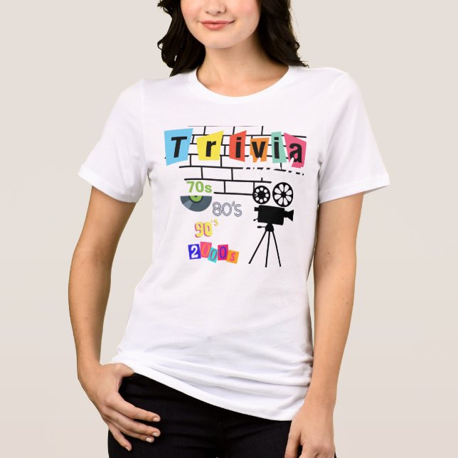 Trivia Night Game Day  T Shirt (Framsida)
