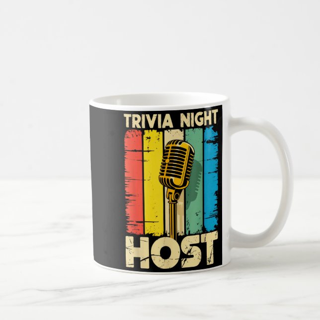 Trivia Night Host Quiz Game Entertainer Moderator  Kaffemugg (Höger)