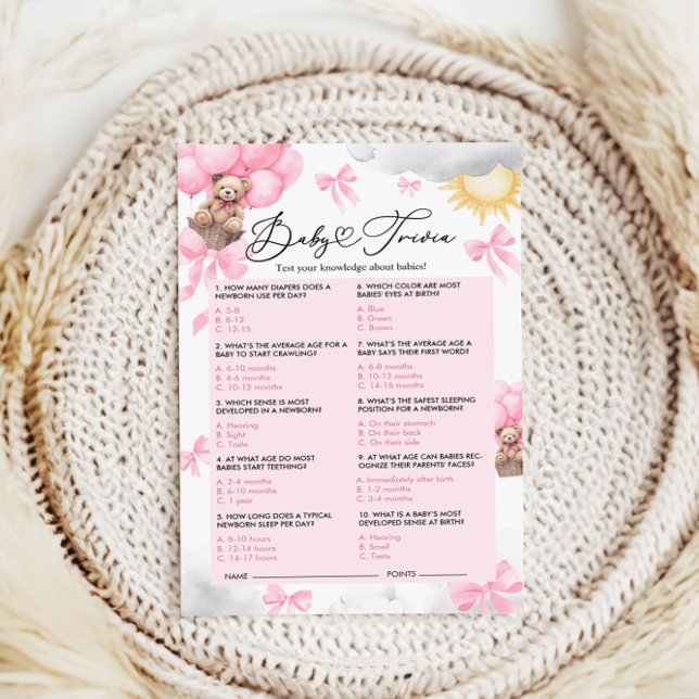 Trivia-spel för babyvisningsprogram (Skapare uppladdad)