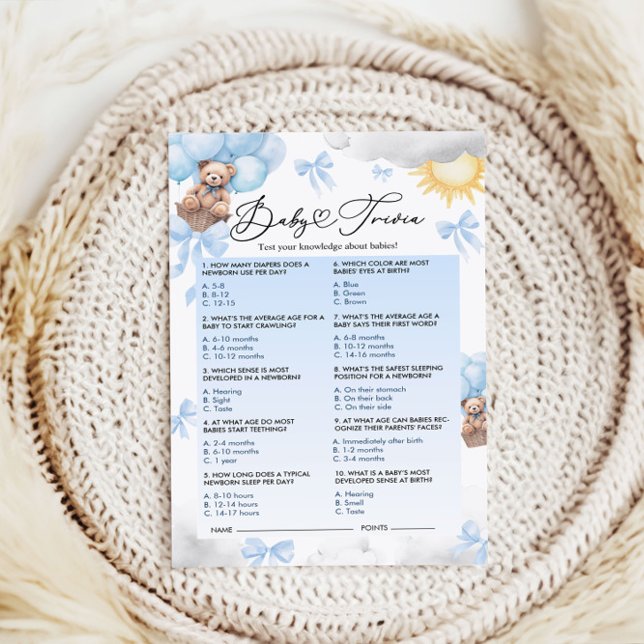 Trivia-spel för babyvisningsprogram (Skapare uppladdad)