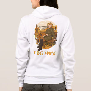Trivsam hundmamma som knyter band med sin följesla t shirt