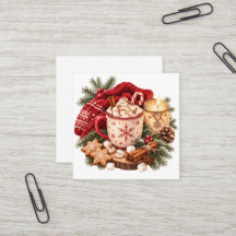 Trivsam jul varm choklad vinter hygge röd