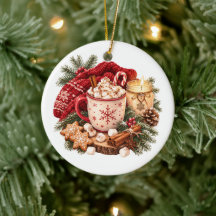 Trivsam jul Varm choklad Vinter Hygge Röd