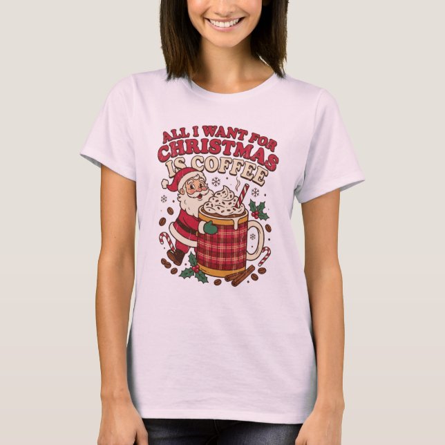 Trivsam jultomte julkaffemoment t shirt (Framsida)