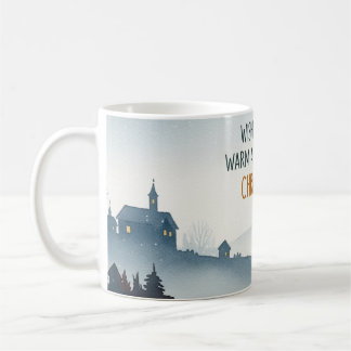 Trivsam Vinterby Landskaps Julmugg Kaffemugg