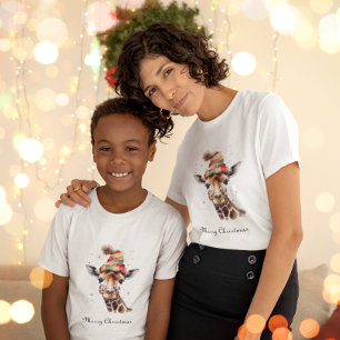 Trivsamt jul safari, anpassat t shirt
