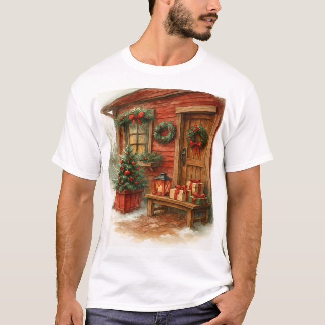 Trivsamt julhus t shirt (Framsida)