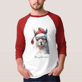 Trivsamt julstilstema på bondgård t shirt
