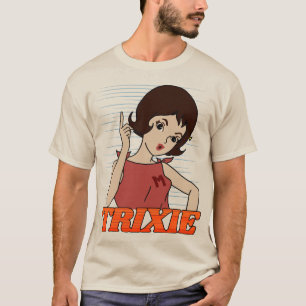 Trixie Go! - Tecknad för Retro Speed Racer Tecknad T Shirt