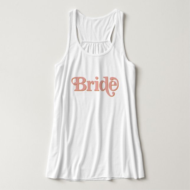 TrixIE Retro 70:s  och Orange Bride Linne Med Racerback (Design framsida)