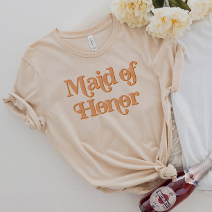 TRIXIE Retro 70's Thned Maid of honor T Shirt