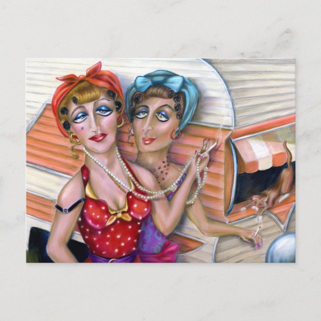 Trixier: Rosa Trailer-serien Vykort (Framsida)