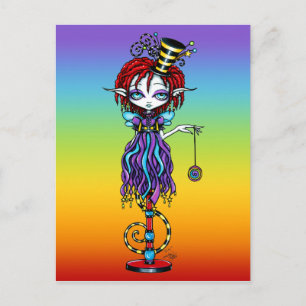 Trixy Pixie Stick Sideshow Circus Fairy-vykort Vykort