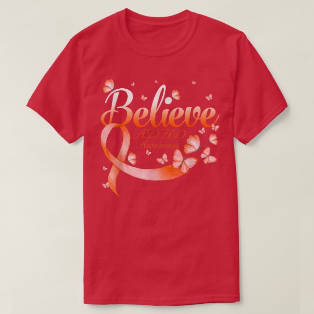 Tro ADHD Awareness Butterfly T Shirt (Design framsida)