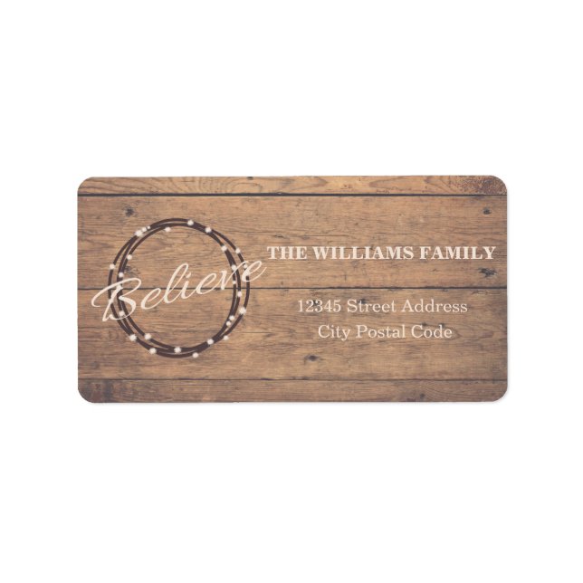 tro adressetikett (Framsidan)