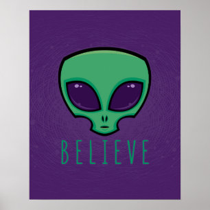 Tro Alien Head Poster