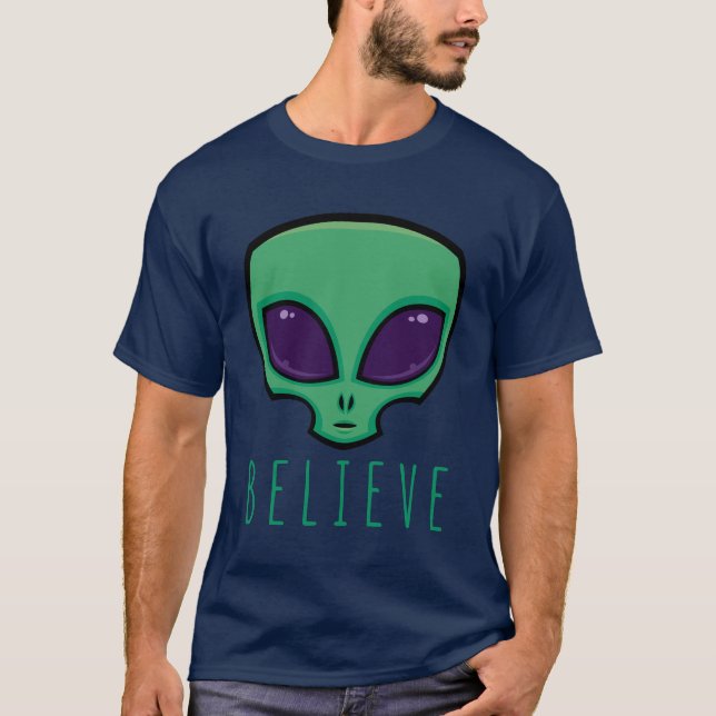 Tro Alien Head T Shirt (Framsida)