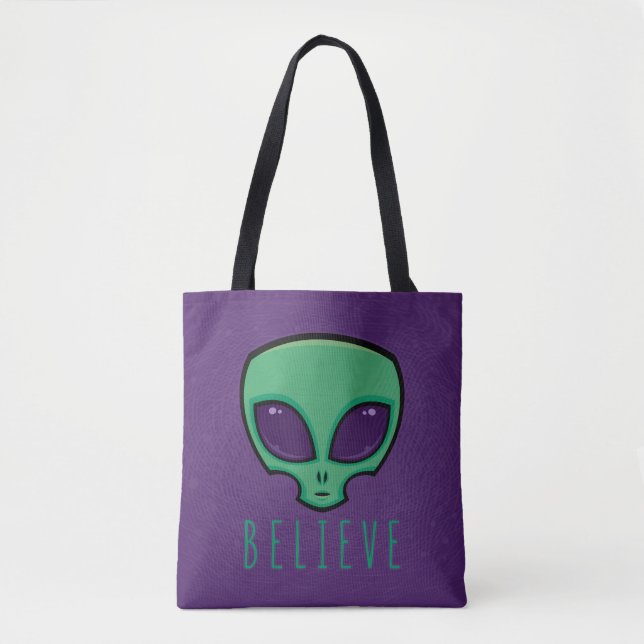 Tro Alien Head Tygkasse (Framsida)