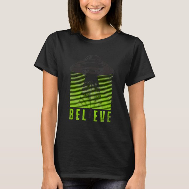 Tro Alienkonspirationsteori Alien T Shirt (Framsida)