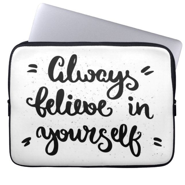 Tro alltid i dig laptop sleeve (Framsidan)