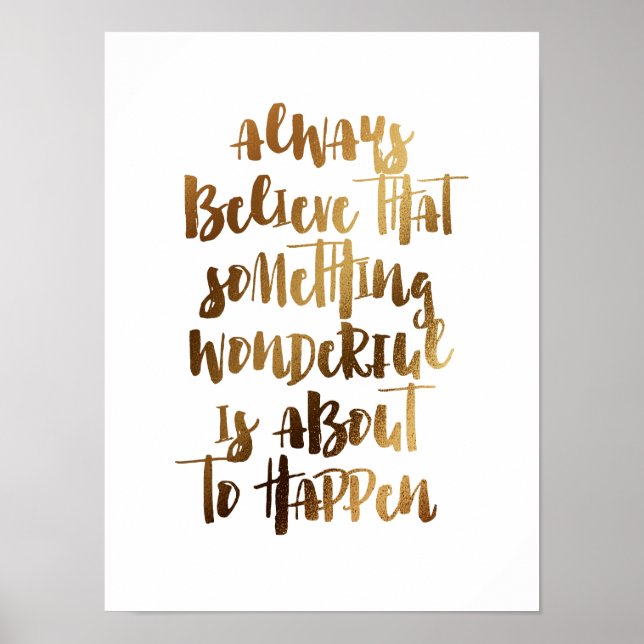 Tro alltid något underbart poster (Framsidan)