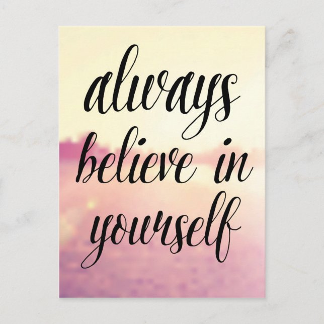 Tro alltid på dig själv 2 vykort (Framsida)