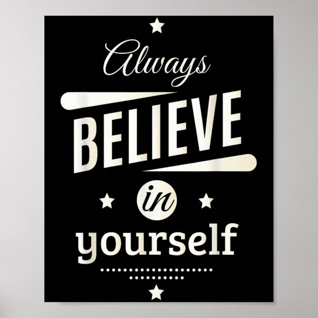 Tro alltid på din egen Coolas inspirationsoffert Poster (Framsidan)