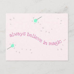 Tro alltid på magi - Magic Fairy Trollspö Vykort
