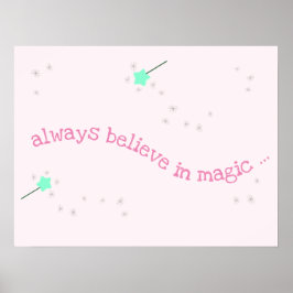 Tro alltid på magi - Magiska Älvstavar Poster