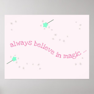 Tro alltid på magi - Magiska Älvstavar Poster