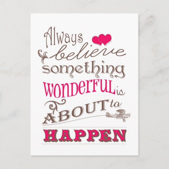 Tro alltid vykort (Framsida)