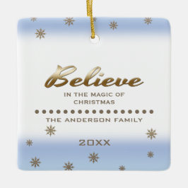 Tro. Anpassningsbar Fotojulprydnader Julgransprydnad Keramik