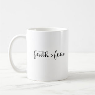 Tro är mer underbar än skräck kaffemugg