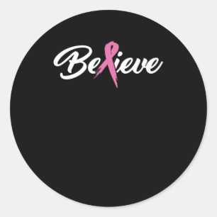 Tro att canceröverlevare och cancermedvetandehöjan runt klistermärke