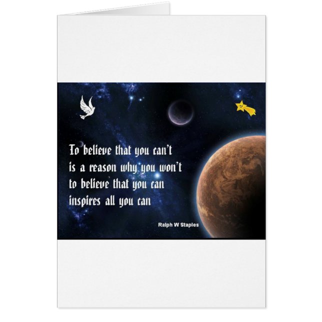 Tro att du kan hälsningskort (Framsidan)