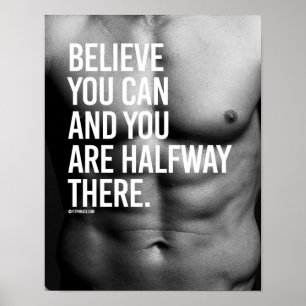 Tro att du kan och du är halvvägs - Guy Poster