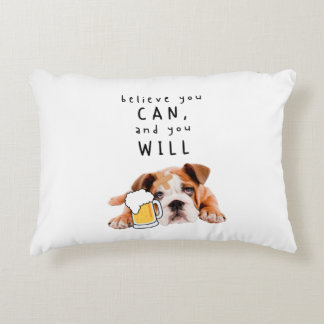 Tro att du kan, och du kommer att göra det. prydnadskudde