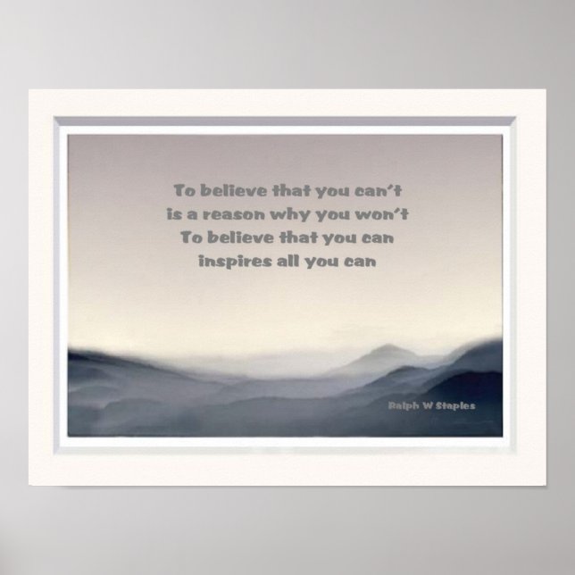 Tro att du kan poster (Framsidan)