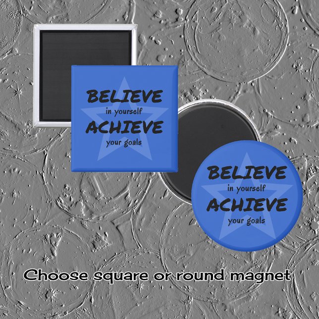 Tro att få blåstjärna i uppmuntran magnet (Skapare uppladdad)