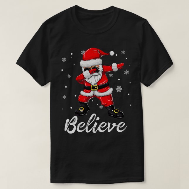 Tro att Jultomten Kids Boys vid julmiddagen G T Shirt (Design framsida)