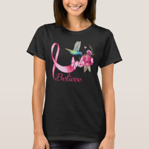 Tro att medvetenheten om bröstcancer hos Hummingbi T Shirt