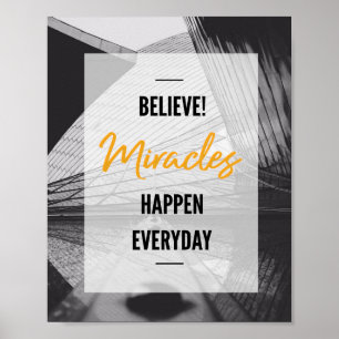 Tro att Miracles händer varje dag Poster