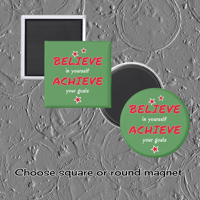 Tro att uppnå grönt för motivation magnet (Skapare uppladdad)