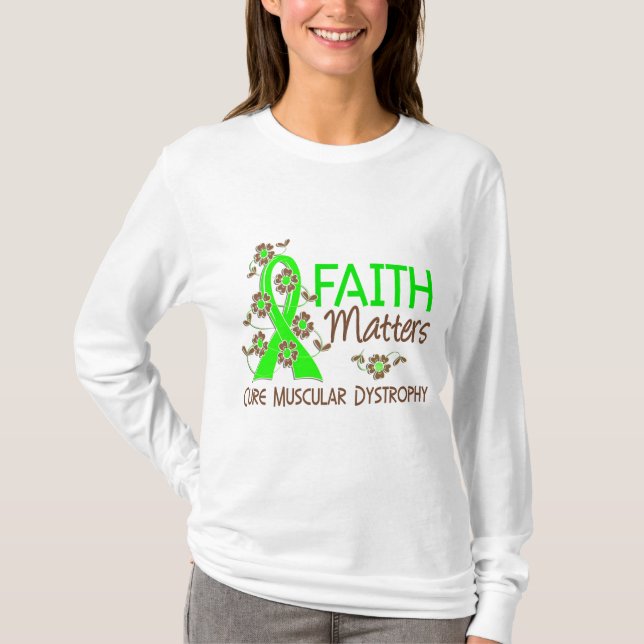 Tro betyder muskulös Dystrophy 3 T-shirt (Framsida)