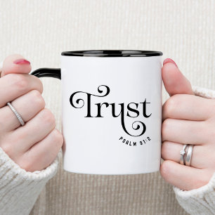 Tro Bibelvers Kristet kaffemugg