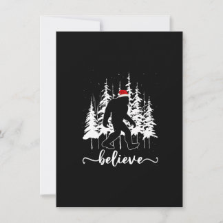 Tro Bigfoot Light Santa Squatch Julgran Inbjudningar